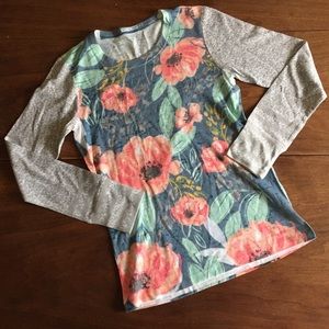 Whimsy rose (Sundance) long sleeve floral top